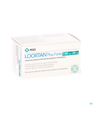 Loortan plus forte 100mg/25mg tabl 98