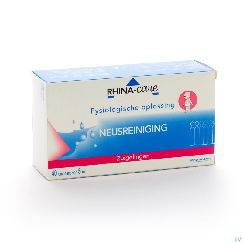 Rhina-care 0,9% nacl monodosis ster vial 40