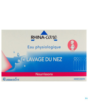Rhina-care 0,9% nacl monodosis ster vial 40