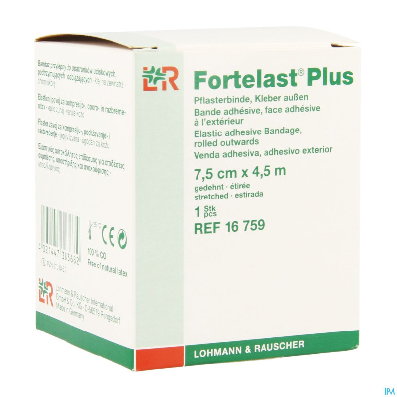 Fortelast plus adh ext.    7,5cmx4,5m 16759
