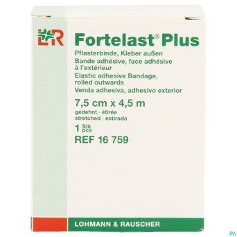 Fortelast plus adh ext.    7,5cmx4,5m 16759