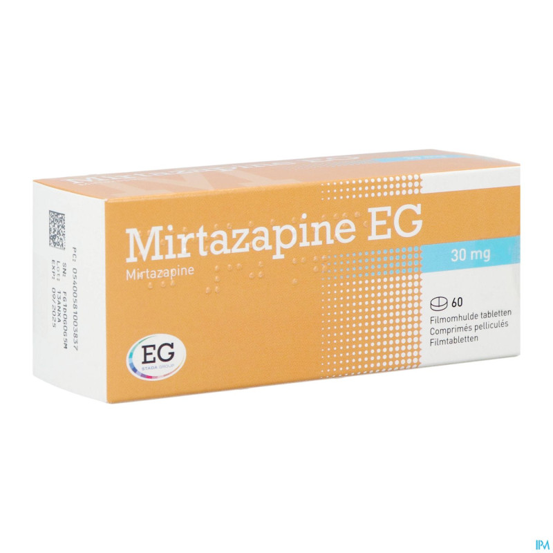 Mirtazapine eg 30mg comp pell  60x30mg