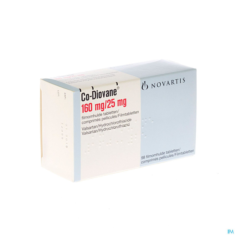 Co diovane comp 98 x 160 mg/25,0 mg
