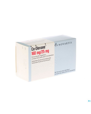 Co diovane comp 98 x 160 mg/25,0 mg