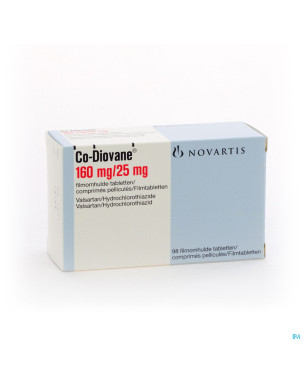 Co diovane comp 98 x 160 mg/25,0 mg