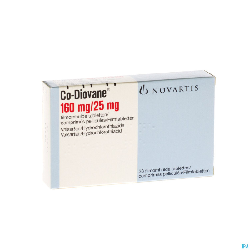Co diovane comp 28 x 160 mg/25,0 mg