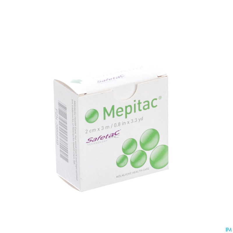 Mepitac bande fixation adh sil  2cmx3,0m  1 298300