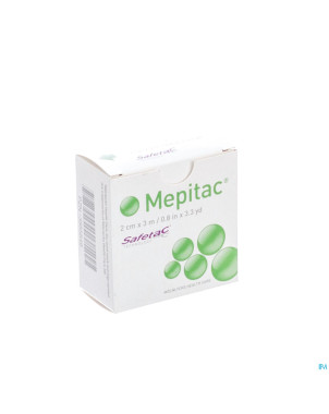 Mepitac bande fixation adh sil  2cmx3,0m  1 298300