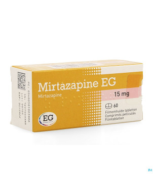 Mirtazapine eg 15mg comp pell  60x15mg