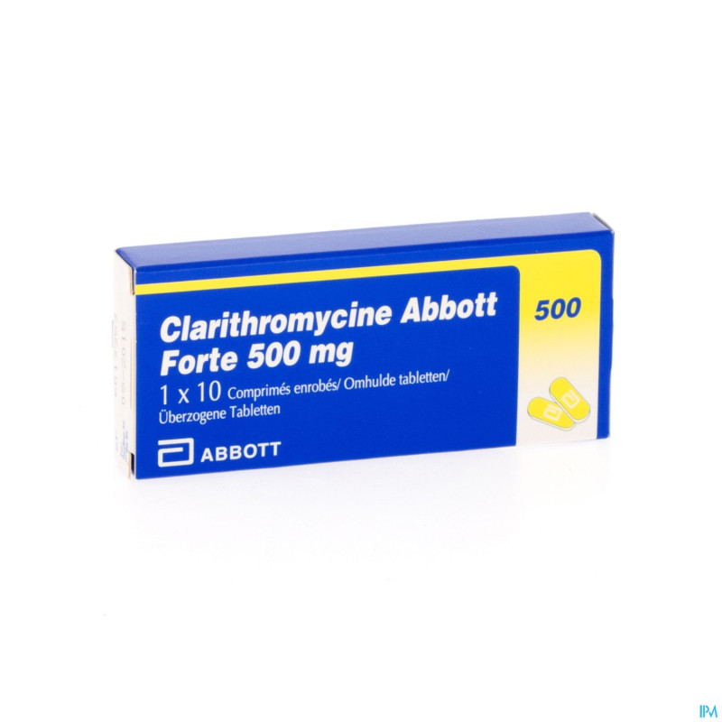 Clarithromycine mylan epd forte comp 10 x 500mg