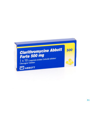 Clarithromycine mylan epd forte comp 10 x 500mg