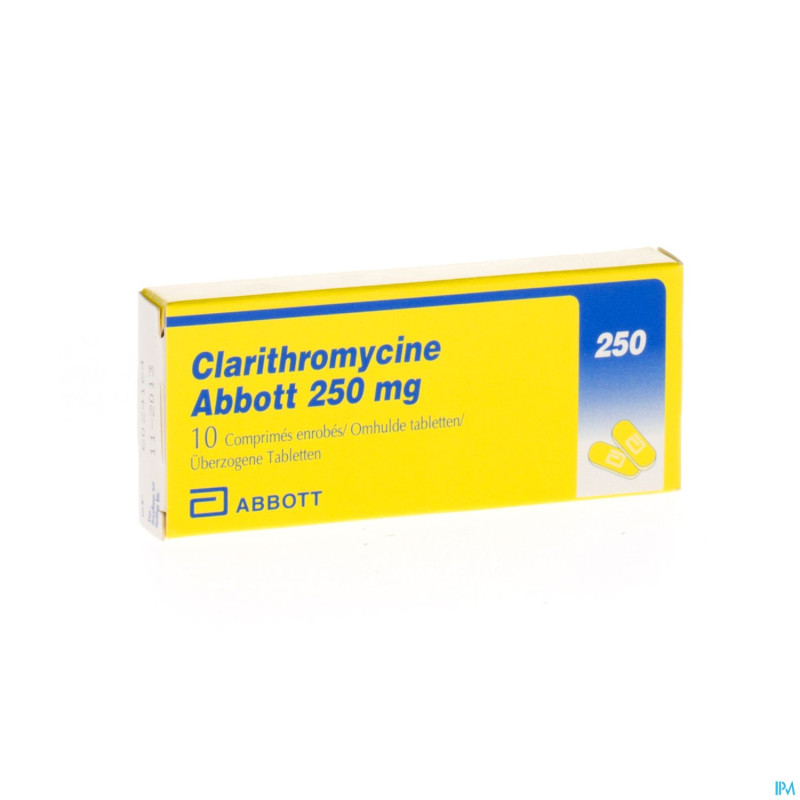 Clarithromycine abbott comp 10 x 250 mg