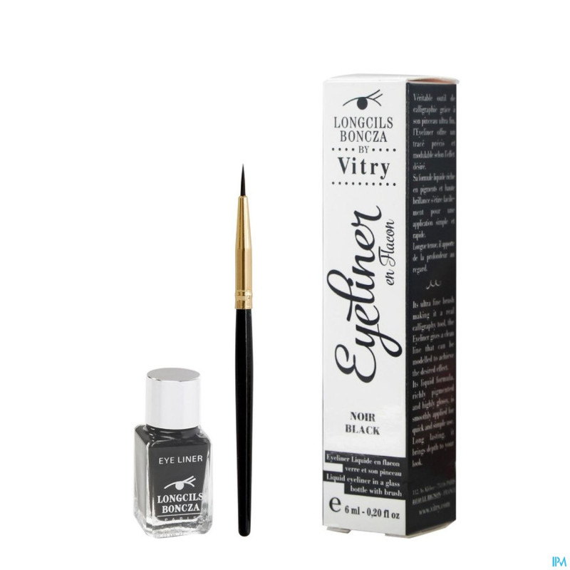 Longcils boncza eye-liner verre et pinceau noir