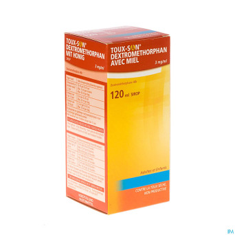 Toux san dextrom.+miel ad s/sucre 3mg/ml sir 120ml