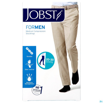 Jobst for men c2 20-30 agh noir    l 1p 7526300