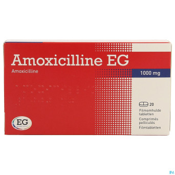Amoxicilline eg comp 20x1000mg
