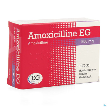 Amoxicilline eg caps 30 x 500 mg