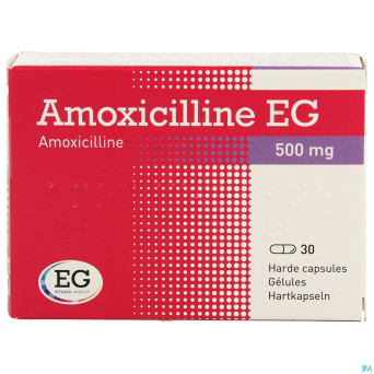 Amoxicilline eg caps 30 x 500 mg