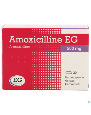 Amoxicilline eg caps 30 x 500 mg