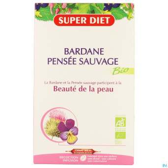 Superdiet bardane-pensee sauvage bio  amp 20x15ml