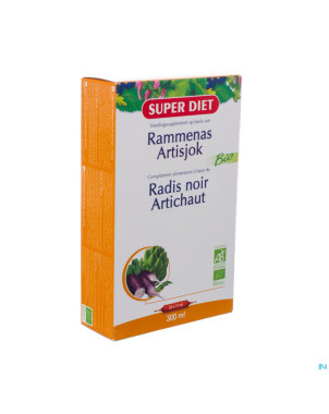 Superdiet radis noir-artichaut bio    amp 20x15ml