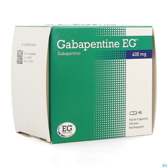 Gabapentine eg 400mg caps  90 x 400 mg