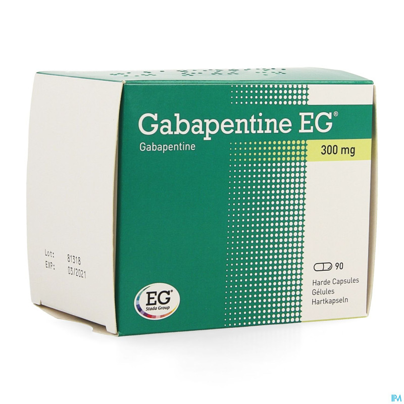 Gabapentine eg 300mg caps  90 x 300 mg