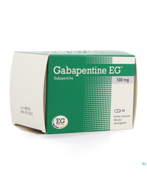 Gabapentine eg 100mg caps  90 x 100 mg