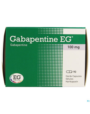 Gabapentine eg 100mg caps  90 x 100 mg