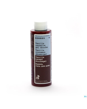 Korres kb gel douche vanille cannelle    250ml