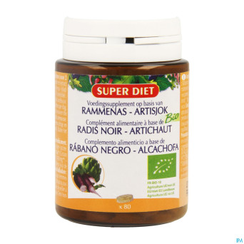 Superdiet radis noir-artichaut bio    comp 80