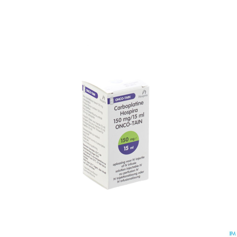 Carboplatine onco tain iv perf 1x15ml 10mg/ml