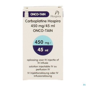 Carboplatine onco tain iv perf 1x45ml 10mg/ml