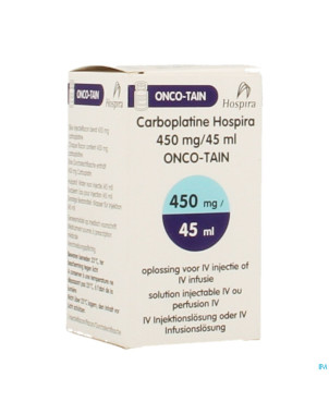 Carboplatine onco tain iv perf 1x45ml 10mg/ml