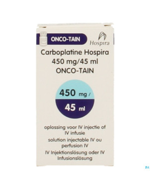 Carboplatine onco tain iv perf 1x45ml 10mg/ml