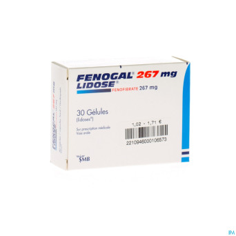 Fenogal lidose caps 30 x 267 mg