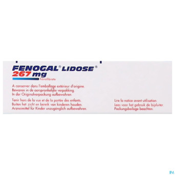 Fenogal lidose caps 30 x 267 mg