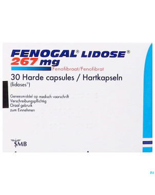 Fenogal lidose caps 30 x 267 mg