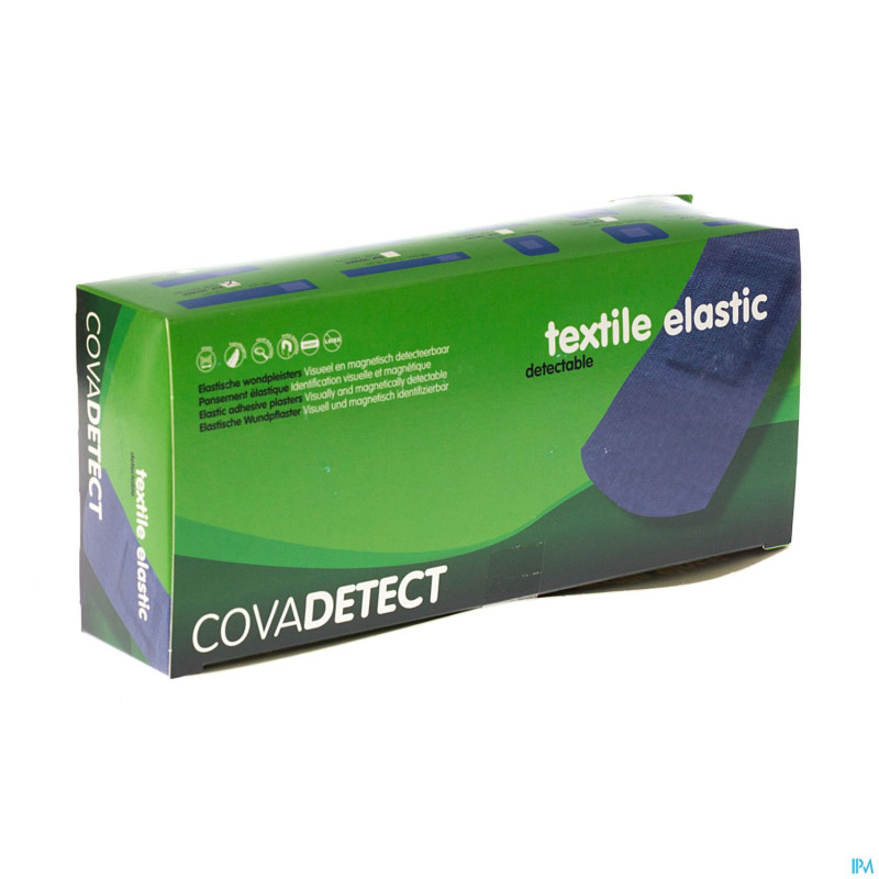 Cova pans bleu detectable   3x18cm text 100 30180t