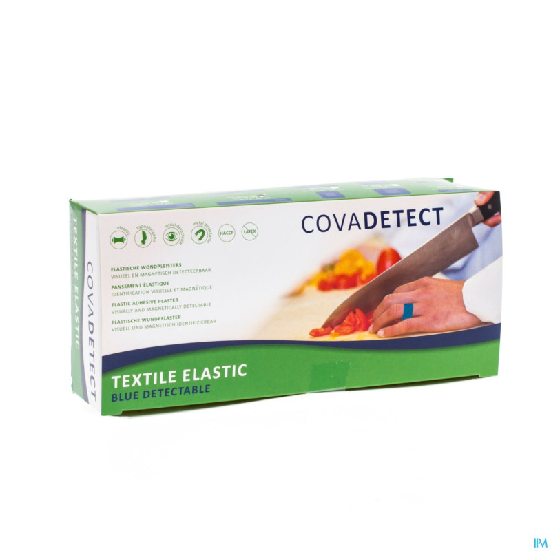 Cova pans bleu detectable   2x18cm text 100 20180t