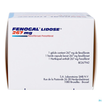 Fenogal lidose caps 90 x 267 mg