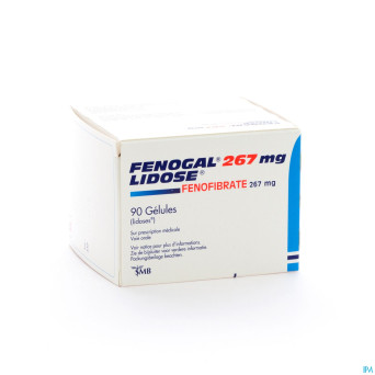 Fenogal lidose caps 90 x 267 mg