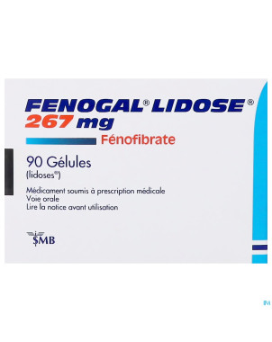 Fenogal lidose caps 90 x 267 mg