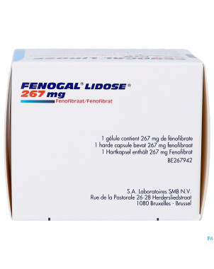 Fenogal lidose caps 90 x 267 mg