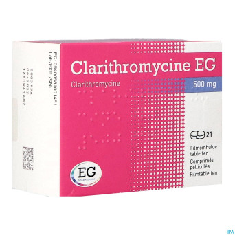 Clarithromycine eg comp 21x500mg