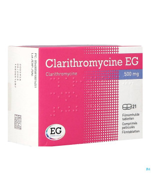 Clarithromycine eg comp 21x500mg