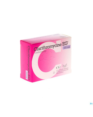 Clarithromycine eg comp 21x500mg