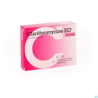 Clarithromycine eg comp 10x250mg