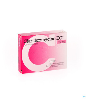 Clarithromycine eg comp 10x250mg