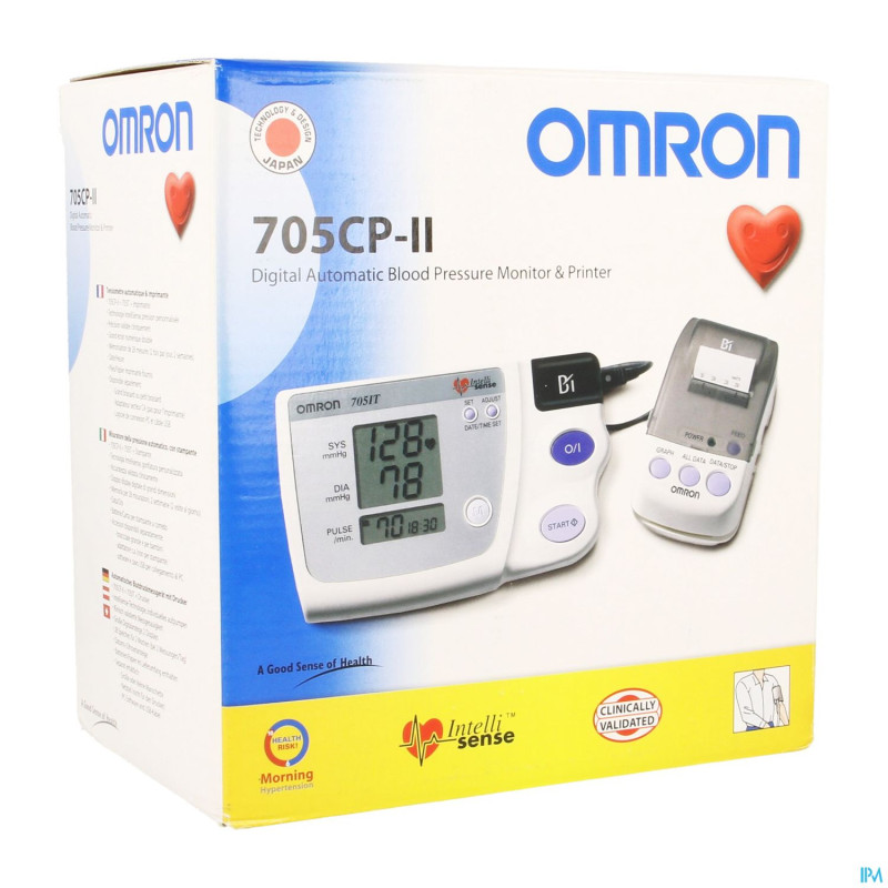 Omron tensiometre 705cp-ii automat. bras